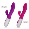 Sex Toy Massager Dildos Dual Vibrator g Spot Stimulate Vagina Clitoris Massage Silikon Vattentäta leksaker för kvinna