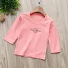 T-shirt per bambini Top a maniche lunghe per bambini Baby Spring Autumn Autumn Bottoming Shirt 1-6 anni Ragazze ragazze abbigliamento