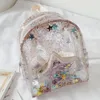 Sacs d'école Enfants Glitter Stars Sac à dos Transparent PVC Élève Étudiant pour enfants Boys Filles voyage