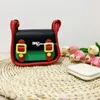 Mode Kinder lässige Handtaschen 2022 Kinder Farbabstimmung Retro Baby Briefträger Tasche Jungen Mädchen Eine Schulter Umhängetaschen Mini Geldbörse F1296