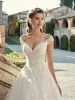 Custom magnifique robes de mariée en dentelle de lace