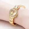 Montres-bracelets léopard 3D Bling diamant Quartz femmes montre mode décontracté dames femme or bijoux horloge montres-bracelets montres-bracelets