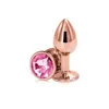 Zabawka seksualna Rainbow Rose złoto różowy mały średniej wielkości zestaw serca kryształowy metalowy metalowy anal koraliki tyłki biżuteria dla samica samca