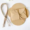 100pcs Retro Mini Kraft Paper Envelopes Craft Gift Bag for Wedding Party Treat Bags Invitation Greeting Card Envelope 220427