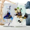 Keychains Genshin Impact Cosplay Standing Plate Yoimiya Kazuha SAYU Kamisato Ayaka Acrylic Figure Model Desk Decor Gifts Enek22