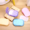 Tek Kullanımlık Sabun Kağıt Mini Taşınabilir Çözünür Açık Seyahat Otel Temizleme El Yıkama Tütsü Tablet Köpük Antibakteriyel