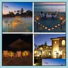 Garden Decorations Patio Lawn Home Ll Solar Powered Led Flame Lamp Outdoor Fire Lights Decoration Dh56D