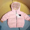 Girls Designer Autumn Winter Boys Thin Down Coat Kids Boy Plaid Padded Jackets Coats Children Keep Warm Hooded Zipper Outerwear Baby Girl