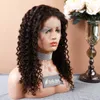 Deep Wave Lace Front Wigs Human Hair Pre Plucked HD Transparent Deep Wavy Lace Frontal Wigs For Black Women 150% Density Glueless Wigs Natural Hairline Bella Hair