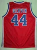 Xflsp Haute Qualité Hommes 44 GEORGE GERVIN VIRGINIA SQUIRES Basketball Jersey College Throwback Cousu Personnalisé N'importe Quel Nom Et Numéro