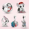 Authentischer 925 Sterling Silber Stitch Christmas Charm Star Baby Fit Original Pandora Armband Damen Modeschmuck Geschenk