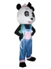 2022 Halloween Panda Mascotte Kostuum Topkwaliteit Dierenthema Karakter Carnaval Volwassen grootte Fursuit Kerstjurk Verjaardag Party Jurk
