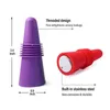 Wholesale Wine Stoppers Silicone Beverage Bottles Stopper With Grip Top For Keep the Wine Fresh Professional Fizz Saver Toppers sxjul11