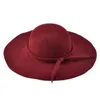Chapeaux à large bord mode femmes chapeau avec laine feutre melon Fedora disquette Cloche soleil plage nœud papillon casquette automne HatWide Pros22