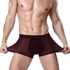 8XL Plus Banboo Fibra Uomo Intimo Boxer maschile Mutandine solide Pantaloncini Mutande da uomo Traspirante Intimo Uomo pugili 4 pezzi 220423