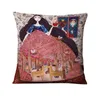 Coussin/oreiller décoratif Nordique aquarelle fille illustration taie d'oreiller art figure impression numérique coussin oreillers décoratifs décor à la maison canapé