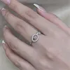 Grazioso vero anello in argento sterling 925 con scatola cerchio 5A Cubic Zirconia Diamond Wedding Rings Gioielli di fidanzamento per le donne Regalo di San Valentino Anelli per feste Taglia 5-9