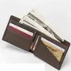 Portefeuille court pour hommes, portefeuille à la mode, 20% de réduction, Clip à carreaux, Clip multi-cartes imprimé, portefeuille zéro, 220625