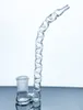 Glass Hookah Dyszy Adapter z wklęsłą otworem J Haczyk Domple Water Pistolet Baryłka 18 mm złącza żeńskie OGB Typ