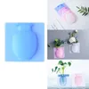 Silicone collant Vase magique en caoutchouc fleur plante Vases fleurs conteneur pour bureau mur Vases décoration décor à la maison