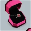 Smyckesl￥dor Packaging Display Veet Bowknot Holder For Pendant Necklace Charm Armelets R DHJLC