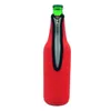 Neoprene Zipper Beer Bottle Sleeve Party Decoration 12oz rött vinglasisolering ärmar Vinflaskor Skyddsskydd ZC1245