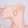 Hoop Huggie Gold Kolor stali nierdzewnej Krąg Małe kolczyki dla kobiet Eleganckie cienkie sznurka koreańska biżuteria moda 2022 Kirs22