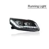 Testa Della Luce Per Chevrolet Malibu HA CONDOTTO il Gruppo Faro 2012-2016 Segnale di Girata Fari High Beam Angle Eye Lampada