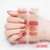 False Nails Summer Est 3D Drill Nail Manicure Stickers Full Cover Polish Fake Decals Women Salon Wraps DIY Sticker Tools Prud22