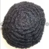 10mm Indian human virgin hair full lace toupees hand tied male unit for black man in America fast express delivery