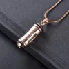 Pendant Necklaces Glass Cremation Jewelry Hold Human&Pet Memorial Ashes - Cylinder Keepsake Urn Necklace For Women MenPendant
