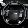 غطاء عجلة القيادة اليدوية الجلدية لـ Land Rover Freelander Range Rover Evoque Discovery Interior Interior