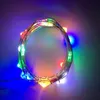 Cordes LED lumière de noël 2M 20 LED à piles Mini fil de cuivre guirlande lumineuse pour mariage guirlande de noël fête