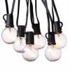 25ft G40 Bulb Globe String Light with Clear Bulb Backyard Patio Lights Vintage lampor Dekorativt utomhus Garlandbröllop