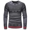 Men's Sweaters Winter Men's Clothing Famous Ethnic Personalized Sweater Casual Slim Jacket Jacquard Fashion Large Size Knitted SweaterMe