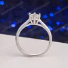 خاتم الزواج الكلاسيكي للنساء إلى الأبد Sime Six Claws Cubic Zirconia 3 Color Fashion Engagement Gift Rings Jewelry