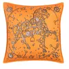 European American Style Luxury Soft Velvet Horse Series Pillow Cover Home Sofa Decoration Square Throw Pillow Cases