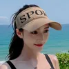 Women Hat Empty Top Female Sunscreen Designer Fashion Outdoor Sports Sunhat 2022 Sunshade Baseball Cap Travel Summer Sun Protec242m