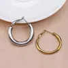 Hoop Huggie Punk Style Boucle D'oreille Déclaration Cartilage Chunky Boucles D'oreilles Grand En Acier Inoxydable Bijoux Femme Cercle Pour Les Femmes 2022Hoop Odet22