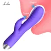 Kraftfulla dildos kaninvibrator för kvinnor klitoris stimulator g spot kvinnlig vagina massager sexiga leksaker 18 goods vuxna