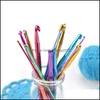 Craft Tools Arts Crafts Gifts Home Garden Garden Alumínio Ganchos de Crochetes Costura A agulhas de costura Kit de tecelagem de tecela