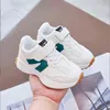 2022 Girl sports shoes new White sneakers Boys girls fashion lace-up soft sole casual shoes CUHK children's running shoes 26-36 G220517
