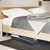 Sacs de rangement sous le lit Organisateur de lit 2pcs Conteneurs de vêtements pliables sous-lit avec une galerie à fermeture éclair robuste pour les couettes b