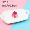 100 PCS Cake Dollhouse Miniaturowe narzędzia do rzemieślniczego żywności Modele deserowe Dekorowanie Udawanie gry Mini Kitchen Toppers 1222281