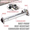 Kit convertidor de tubo de escape de coche ajustable de acero inoxidable de 2,5 "para 92-95 Honda Civic Del Sol 90-02 Accord B/D/H/K/F Series PQY-EGR15
