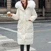 Kurtki damskie średnia kurtka damska w dół bawełniany płaszcz o średniej długości błyszczącego zagęszczającego ciepło różowy i czarny wiatrówki kobiety
