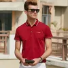 Męskie Polos Men Brand Ubranie Męskie wysokiej jakości Topstees 2022 Męska koszula biznesowa 3D Haftowa Poloshirt 9028men's Men's Men's Bl