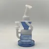 Vidro Bong Bubbler Dab Rig Hookah Plataforma petrolífera exclusiva com combinação de cores da tubulação de água