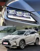 مصباح رأس تصميم السيارة لكزس RX270 LED المصابيح الأمامية 2016-20 19 المصابيح الأمامية RX350 RX300 DRL TEURL LIGHT