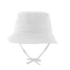 Solidny kolor Śliczny kapelusz słoneczny czapkę oddychającą bawełnianą czapkę wiadra dla niemowląt maluch dzieci modne akcesoria Wysoka jakość